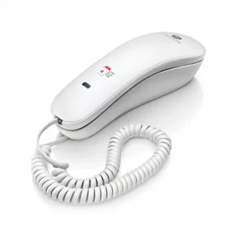 Telefone analógico Motorola CT50 auscultador com fios branco