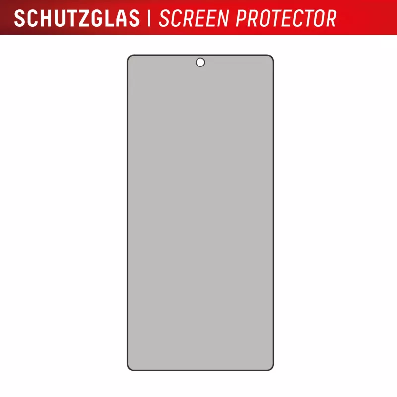 Película de proteção de ecrã Displex Privacy Screen Protector (10H) para Samsung Galaxy S25 Ultra, moldura de aplicação Eco, filtro de privacidade