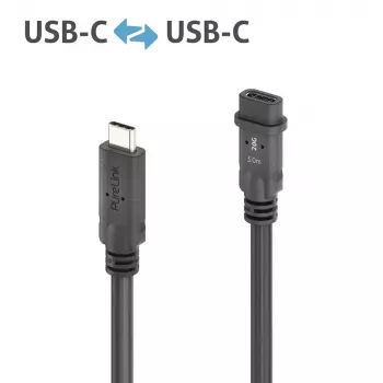 Cabo USB PureLink PI6630-030 USB4 Gen 2x2 3 m USB C preto