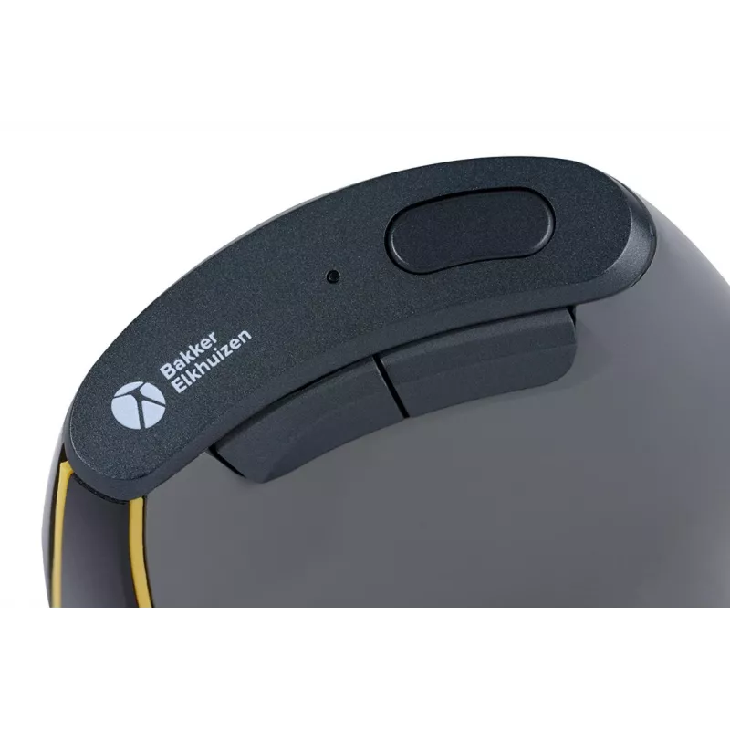 Rato BakkerElkhuizen FastForward, para destros, design vertical, ótico, RF Wireless + Bluetooth + USB Type-C, 500 DPI, cinzento