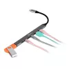 Hub USB-C 7-em-1 BakkerElkhuizen BNECHUB3A4C — 7 conectores (USB 3.2 Gen1 A, USB 3.2 Gen1 C, USB 2.0), caixa em alumínio, cinzento/preto
