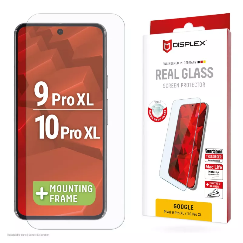 Película de proteção de ecrã Displex (10H) para Google Pixel 9 Pro XL, Pixel 10 Pro XL, moldura de aplicação Eco, resistente a riscos