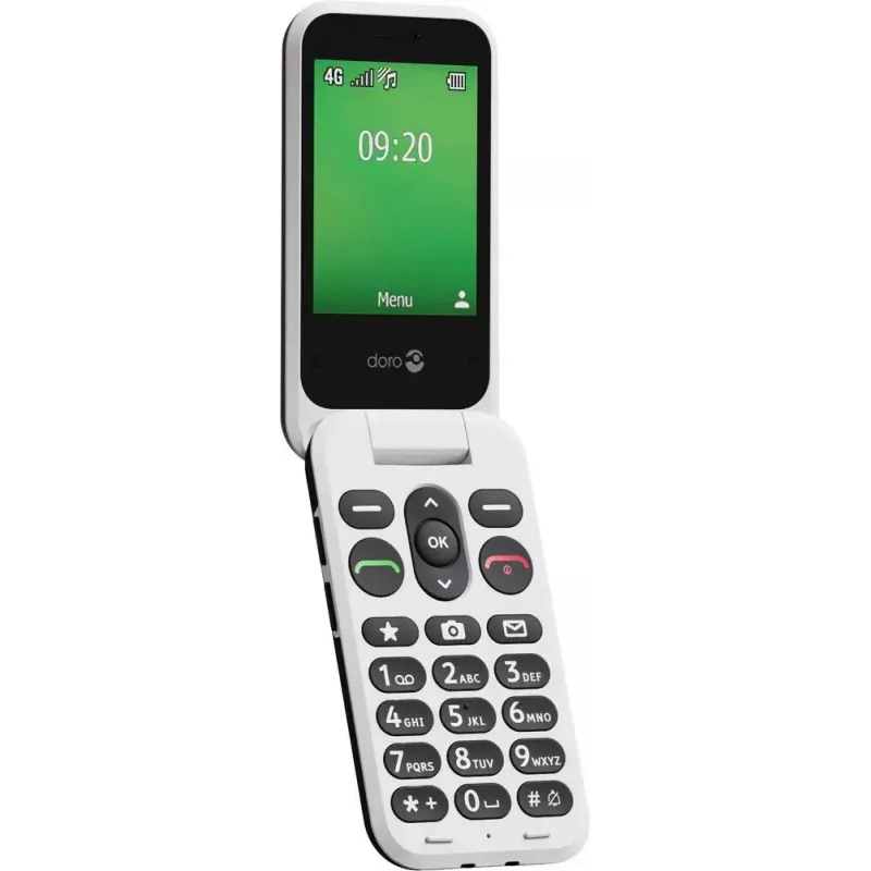 Telemóvel básico Doro Leva E22 2.8 polegadas 0,3 MP preto branco