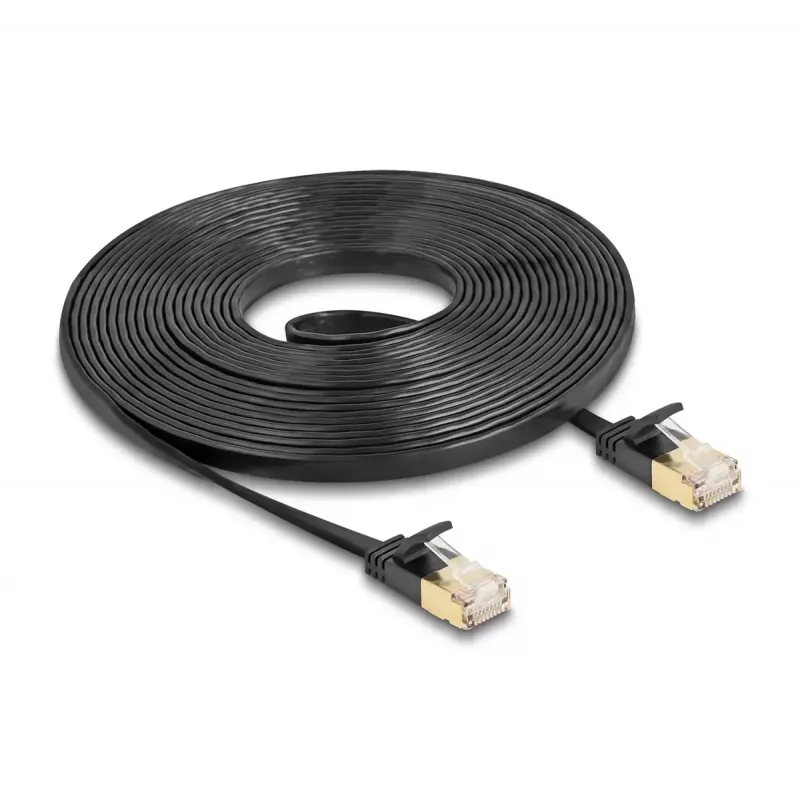 Cabo de rede DeLOCK RJ45 Cat.6A ficha macho para ficha macho U/FTP 5m preto