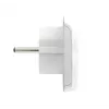 Adaptador de viagem SKROSS World to Europe — entrada universal para tomada europeia, branco, 64×58×47 mm