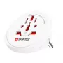 Adaptador de viagem SKROSS World to Europe — entrada universal para tomada europeia, branco, 64×58×47 mm