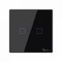Interruptor de luz tátil Sonoff T3 EU TX WiFi RF 433 2 canais – interruptor inteligente de parede, painel tátil EU