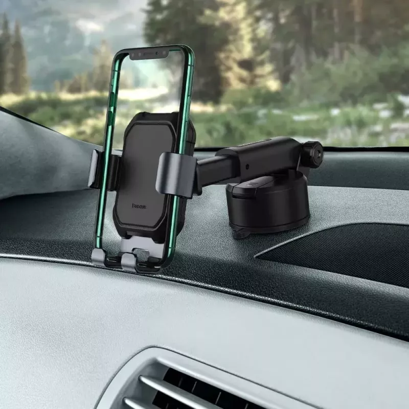Suporte ativo Baseus SUYL-TK01 para telemóvel smartphone preto