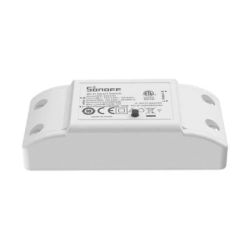 Interruptor inteligente Sonoff BASICR4 10A ESP32 — módulo de relé Wi‑Fi para automação residencial