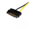 Adaptador de cabo de alimentação SATA para PCI Express 8 pinos para placas gráficas StarTech.com 15,2 cm