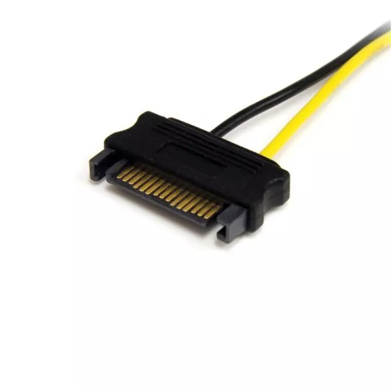 Adaptador de cabo de alimentação SATA para PCI Express 8 pinos para placas gráficas StarTech.com 15,2 cm