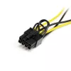 Adaptador de cabo de alimentação SATA para PCI Express 8 pinos para placas gráficas StarTech.com 15,2 cm
