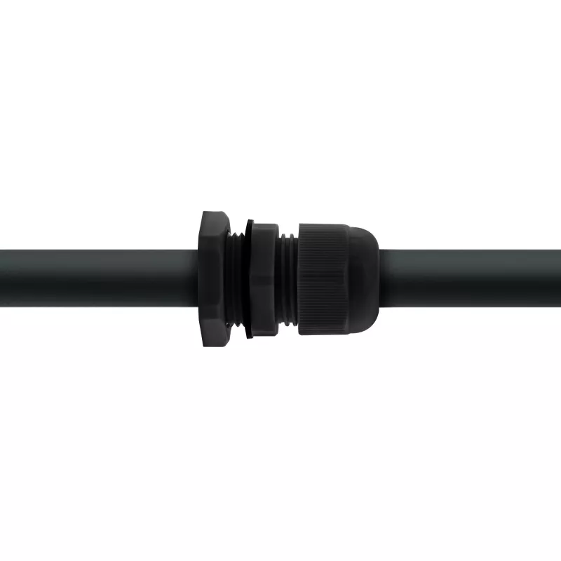 InLine 44010B bucim de cabo PG 7, IP68, 3,5-6 mm, nylon com vedação de neopreno, 10 unid., preto