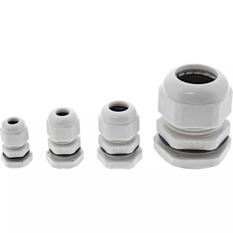 Prensa-cabos InLine nylon IP68 4 - 8 mm cinzento 10 unid.