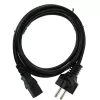 Cabo de alimentação InLine, CEE 7/7 reto / conector macho IEC C13 de 3 pinos, preto, 5m