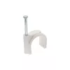 Fixador de cabo redondo InLine 44020B 8 mm branco 100 unid.