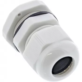 Prensa-cabos InLine 6–12 mm nylon IP68 cinzento, pack de 10, diâmetro exterior 12 mm