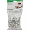 Fixador de cabo redondo 20 mm, InLine embalagem de 50 unid., plástico e aço, branco