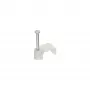 InLine embalagem de 100 unid. fixador de cabo quadrado 10mm branco