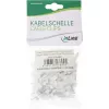 InLine embalagem de 100 unid. fixador de cabo quadrado 10mm branco