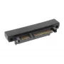 Adaptador SATA InLine, M/F, 22 pinos (15+7) inclinado para baixo
