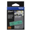 Fita de etiquetagem Brother FLE-7511 preto sobre verde