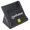 Manhattan 102025 leitor de cartões Smart/SIM USB-A, 480 Mbps (USB 2.0), de secretária, vertical