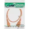 Extensão de cabo de alimentação InLine, C13 / C14, laranja, 0,75 m