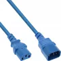 Extensão de cabo de alimentação InLine, C13 / C14, azul, 0,75 m