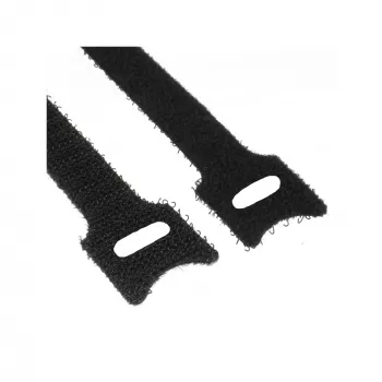 Abraçadeiras de velcro InLine 12×200 mm, nylon, pack de 10, preto