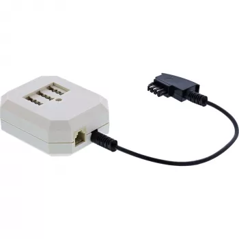 Adaptador TAE InLine TAE-F alemão macho / TAE NFN + RJ11 fêmea 0,2 m