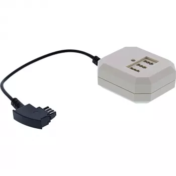 Adaptador TAE InLine TAE-F alemão macho / TAE NFN + RJ11 fêmea 0,2 m