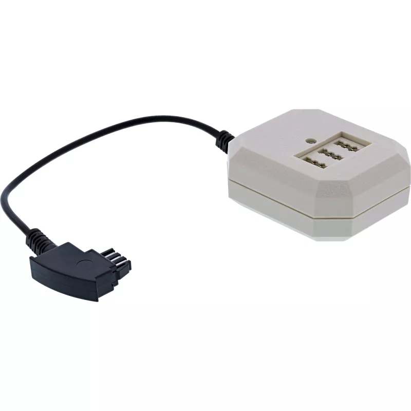 Adaptador TAE InLine TAE-F alemão macho / TAE NFN + RJ11 fêmea 0,2 m