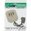 Adaptador TAE InLine TAE-F macho / TAE NFF + RJ11 6P4C fêmea 0,2 m
