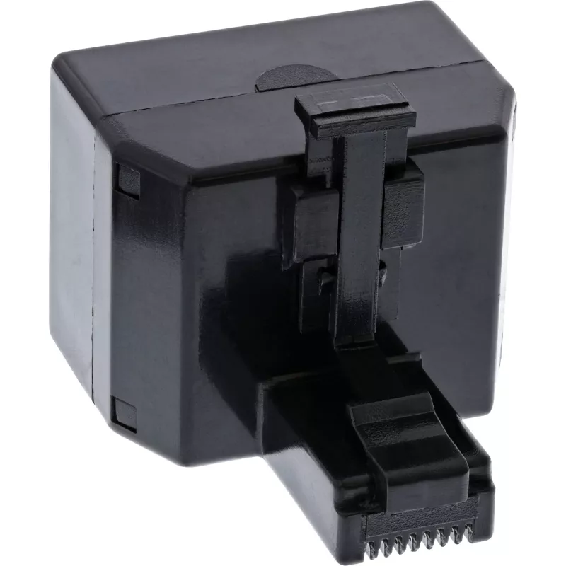 Rack distribuidor ISDN InLine 1x RJ45 macho / 2x RJ45 fêmea sem resistência de terminação