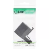 Rack distribuidor ISDN InLine 1x RJ45 macho / 2x RJ45 fêmea sem resistência de terminação