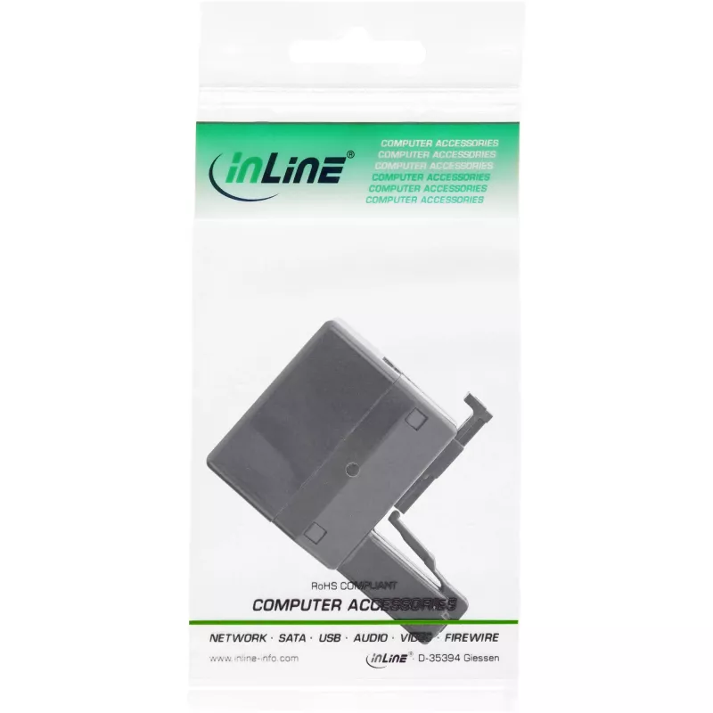 Rack distribuidor ISDN InLine 1x RJ45 macho / 2x RJ45 fêmea sem resistência de terminação