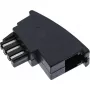 Adaptador TAE-F alemão InLine TAE-F macho / fêmea RJ11