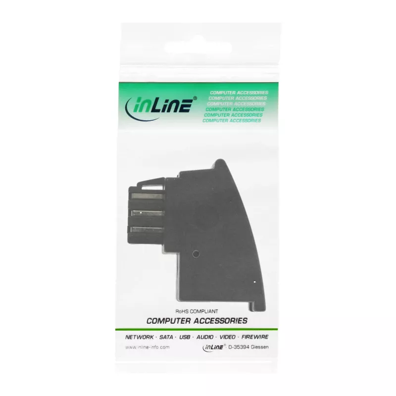 Adaptador TAE-F alemão InLine TAE-F macho / fêmea RJ11
