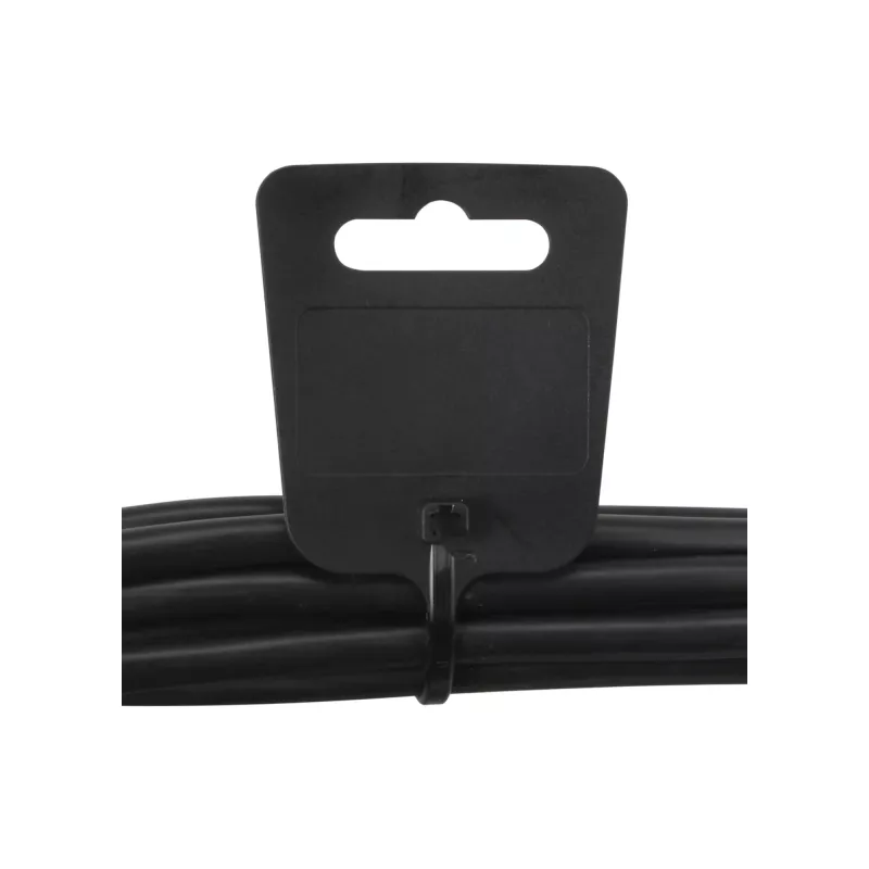 Abraçadeira de marcação de cabos InLine 200 mm x 5 mm, nylon, Eurohole, preto, 100 unid.
