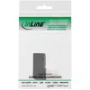 Adaptador DisplayPort InLine, ficha / conector fêmea DisplayPort angulado para baixo