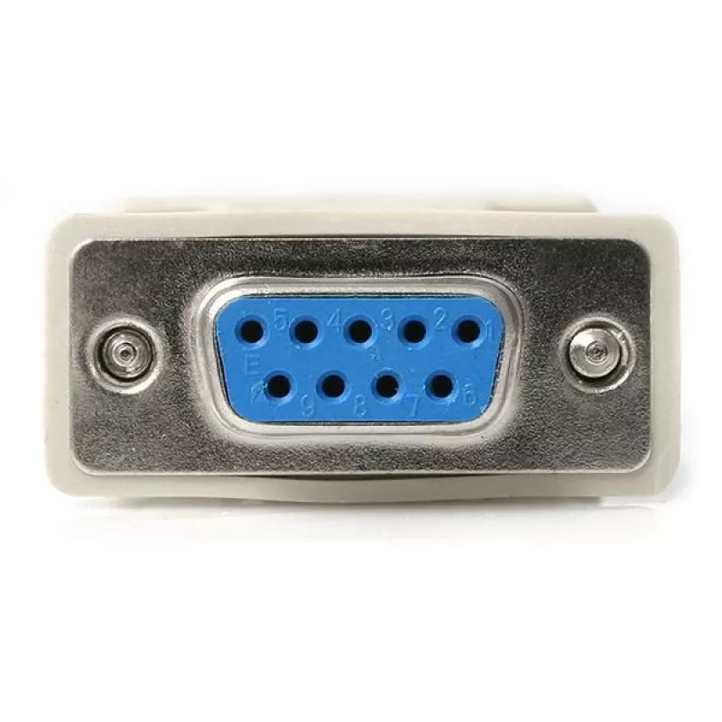 Adaptador de modem nulo série DB9 RS232 StarTech.com - F/F, DB-9, DB-9, branco