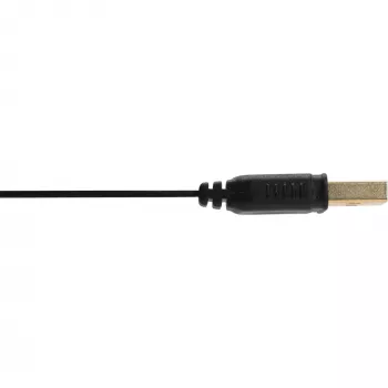 Cabo plano USB 2.0 InLine Type-A ficha/conector fêmea dourado preto 1 m