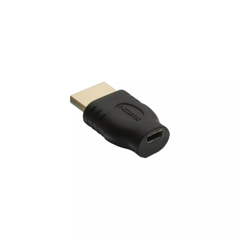 Adaptador HDMI InLine ficha HDMI A / conector fêmea HDMI D dourado 17690A