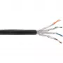 Cabo de instalação exterior InLine S/FTP PiMF Cat.7a AWG 23 cobre 1200 MHz PE, 100 m