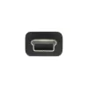 Cabo Mini USB 2.0 InLine, ficha USB Type-A / ficha Mini B, 5 pinos, preto, 0,5 m