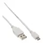 Cabo Micro-USB 2.0 InLine USB Type-A macho / Micro-B macho, branco, 2 m