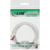 Cabo de rede InLine S/FTP PiMF Cat.6 250 MHz cobre isento de halogéneos branco 1 m