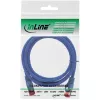 Cabo de rede InLine S/FTP PiMF Cat.6 250M Hz cobre isento de halogéneos azul 1,5m