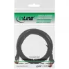 Cabo de rede InLine S/FTP PiMF Cat.6 250M Hz cobre isento de halogéneos preto 2m